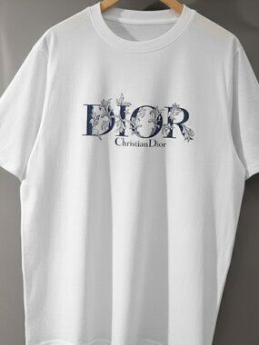 Vintage Botanical Lettering Print Shirt - Minimalist Aesthetic Top